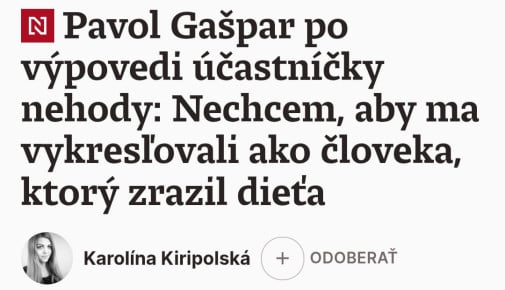 Človek, ktorý zrazil dieťa: