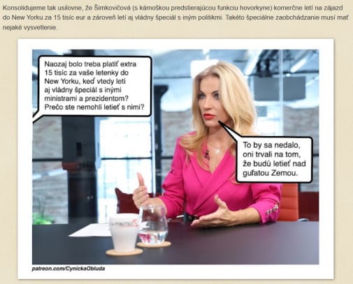 Špeciálny let pre špeciálnu ministerku